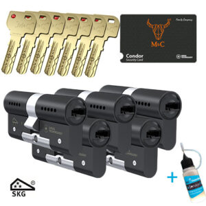 5x M&C Condor zwart