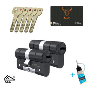 2x M&C Minos zwart