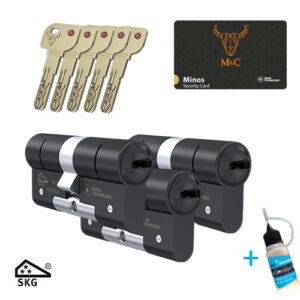 3x M&C Minos zwart