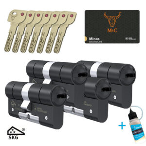 4x M&C Minos zwart