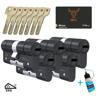 5x M&C Minos zwart