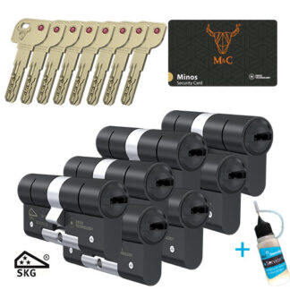 7x M&C Minos zwart