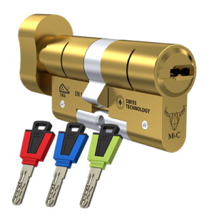 Knopcilinder M&C Color+ messing