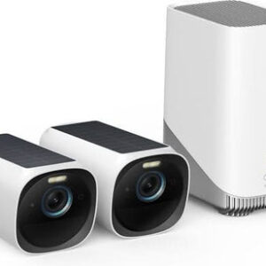 Eufy Eufycam E40, Duopack met 2 draadloze 2K camera's en Homebase 3