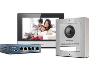 Hikvision Complete intercom kit RVS met PoE switch