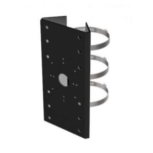 Hikvision DS-1275ZJ-SUS Black, zwarte paalmontagebeugel met klemmen