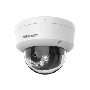 Hikvision DS-2CD2183G2-LIS2U, 8MP 4K Dome Camera, AcuSense, Smart Hybrid Light, PoE en 2x Microfoon