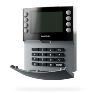 Jablotron JA-155E-GR, Draadloos bediendeel met viersegmenten toetsenbord, LCD en RFID lezer